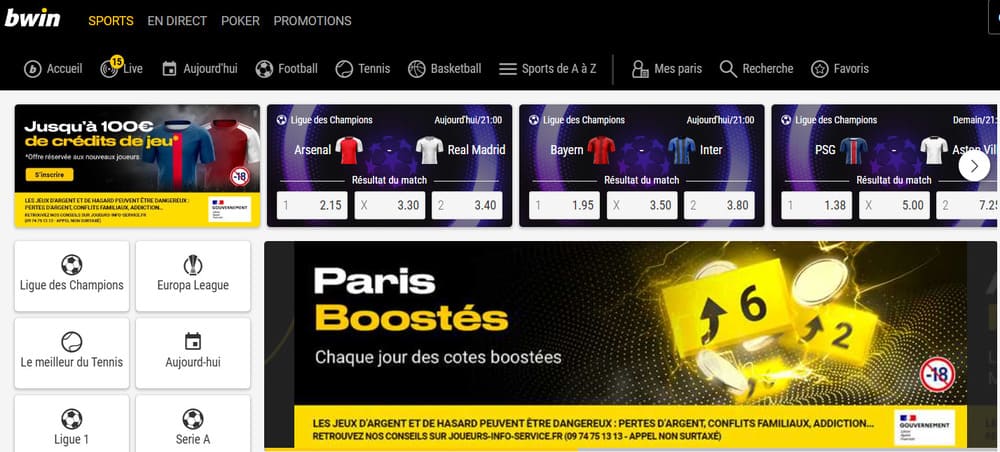 bwin casino qui accepte paysafecard en France